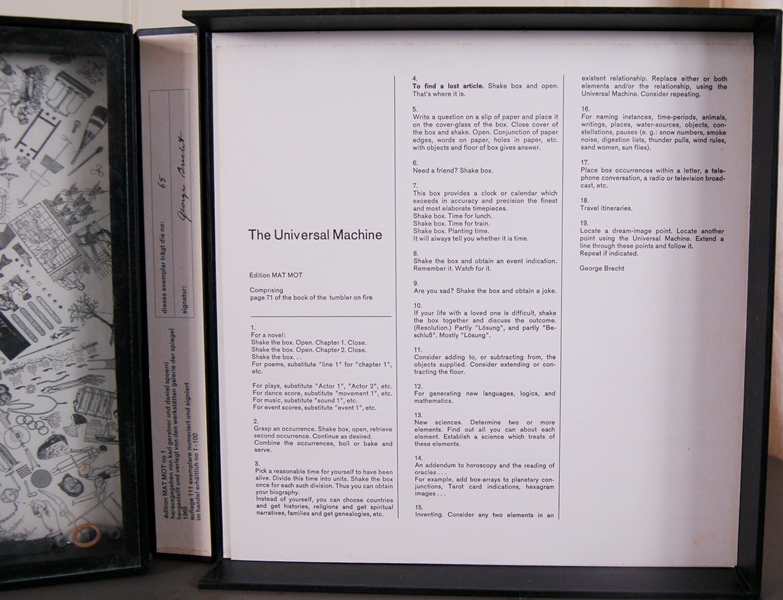 The Universal Machine by George Brecht 