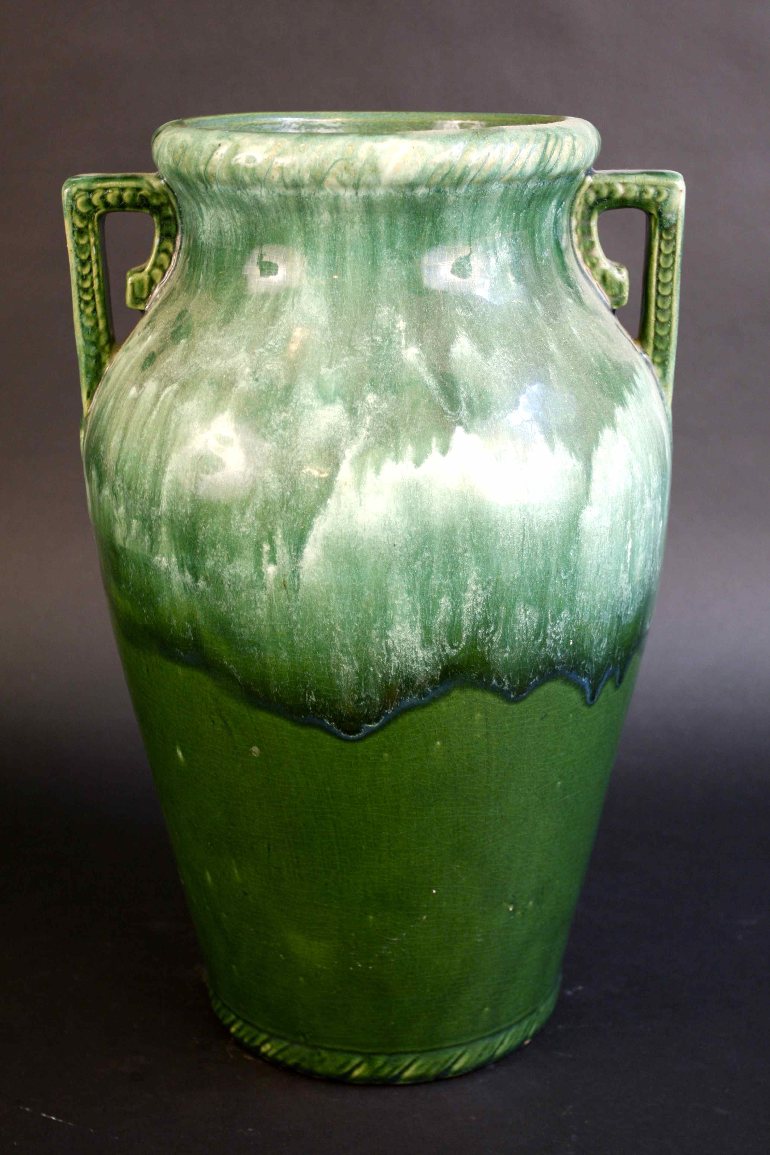 Tall Glazed Ceramic Urn