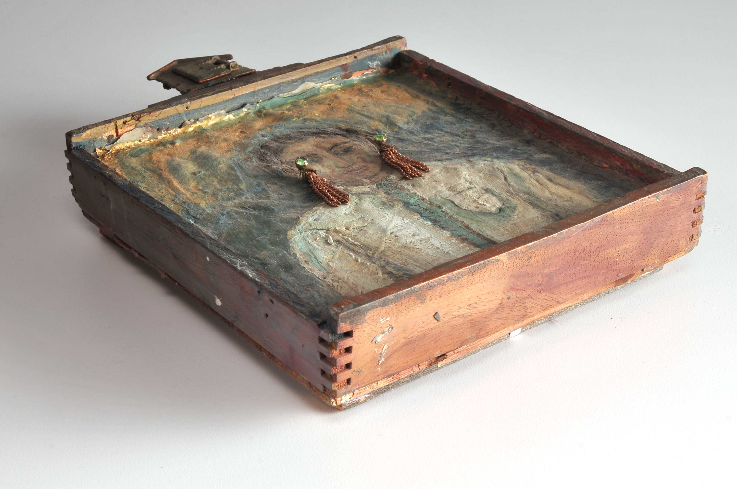 Original Suzanne Fisher Mixed Media Sculptural Painting