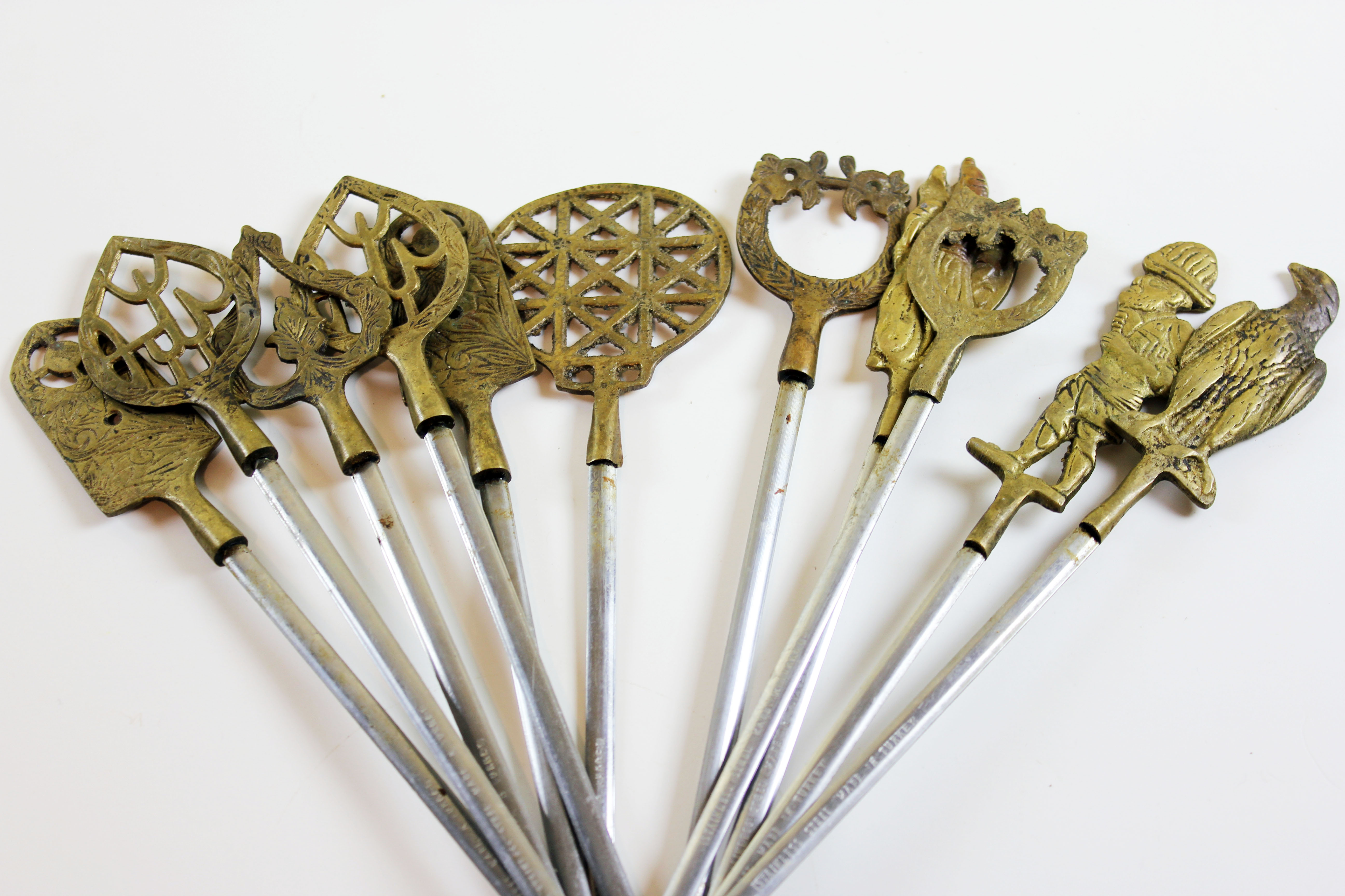 Vintage Stainless Steel Turkish Skewers