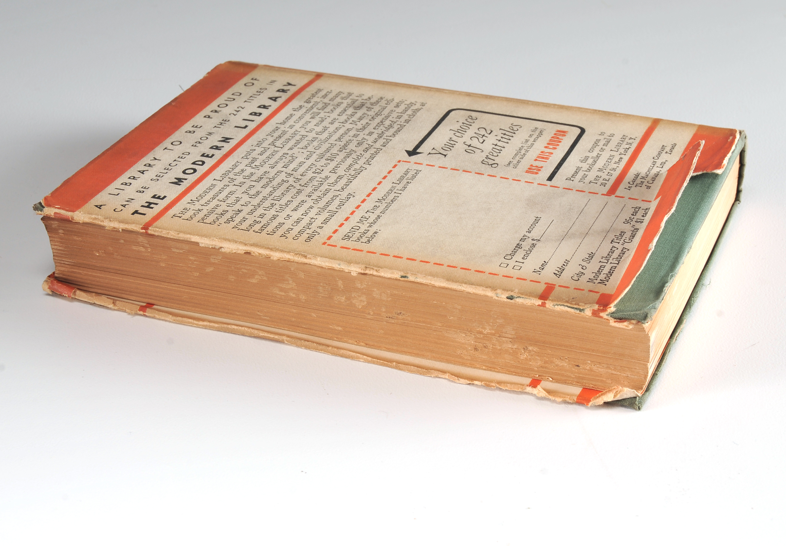 1936 Modern Library Edition of "Barren Ground" by Ellen Glasgow