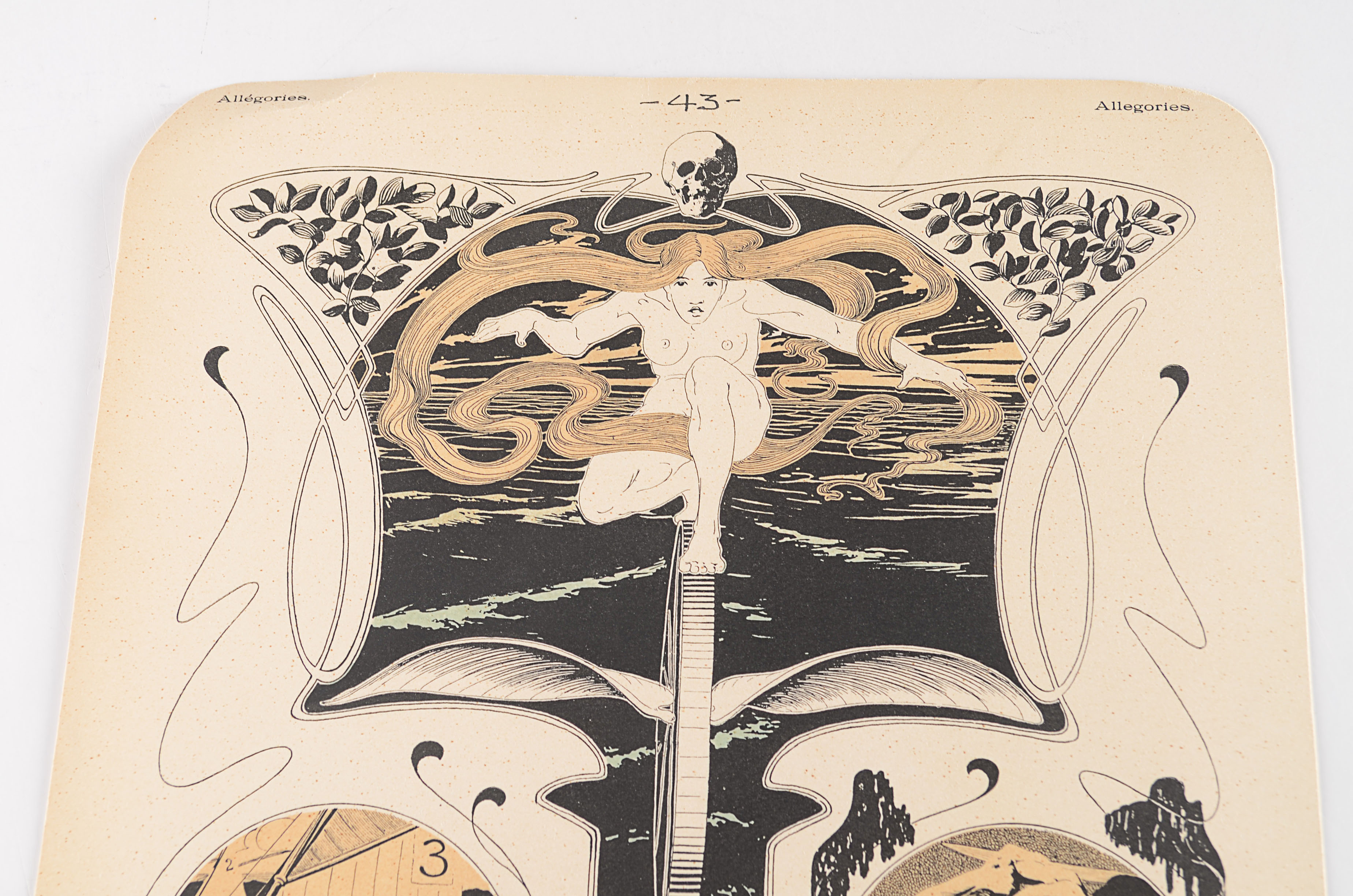 Pairing of Two Antique Chromolithographic Cards