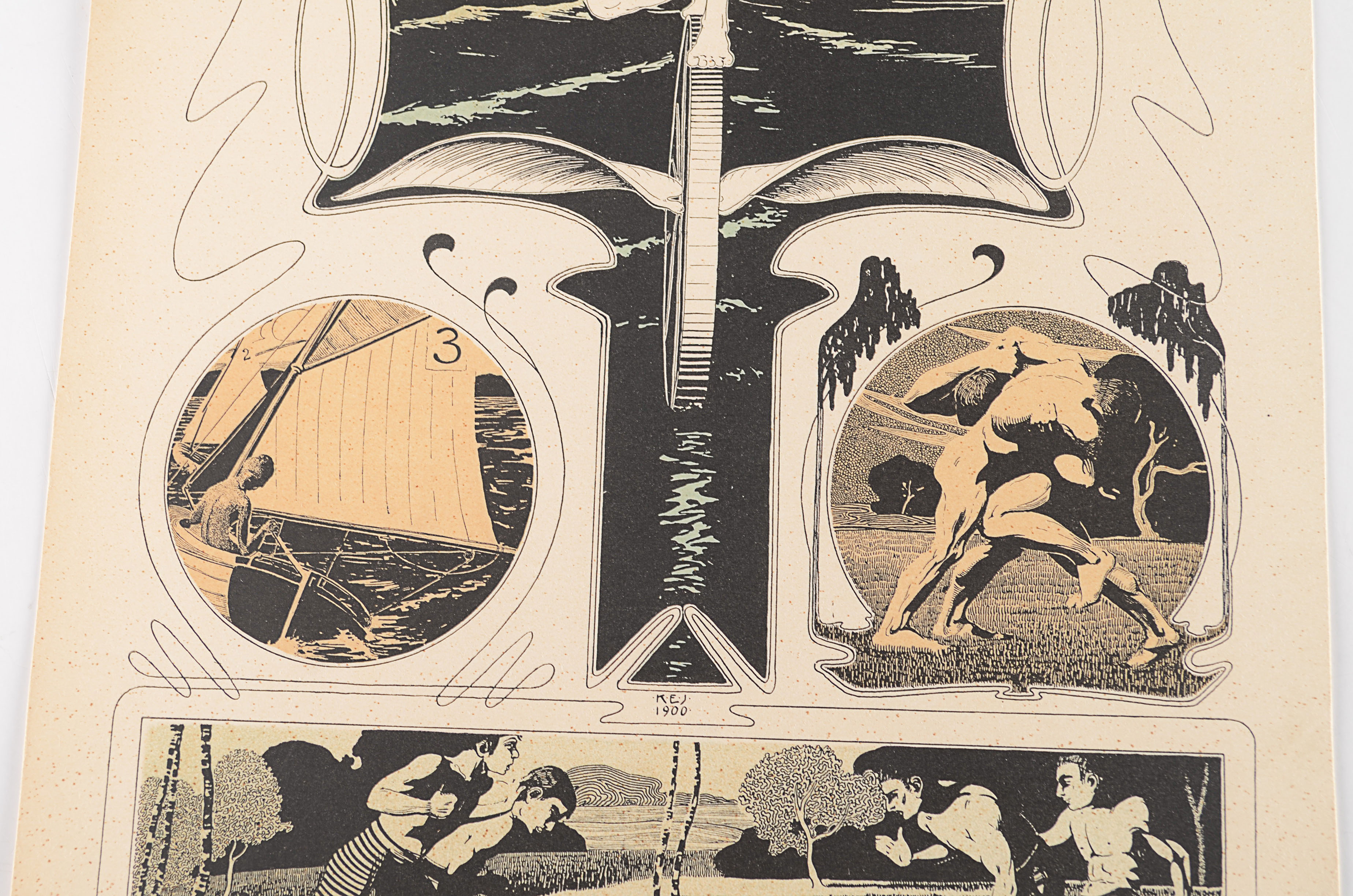 Pairing of Two Antique Chromolithographic Cards