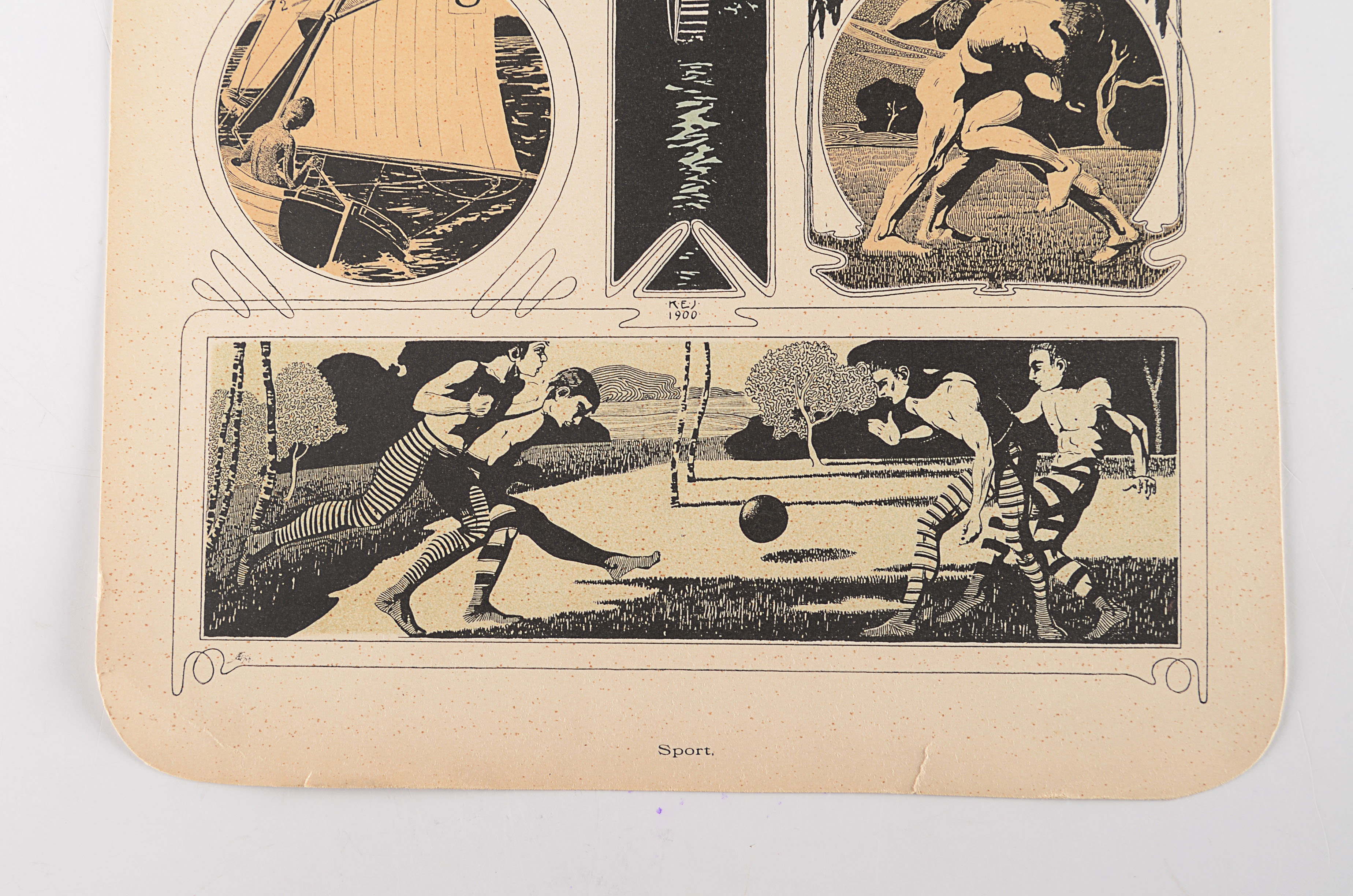 Pairing of Two Antique Chromolithographic Cards