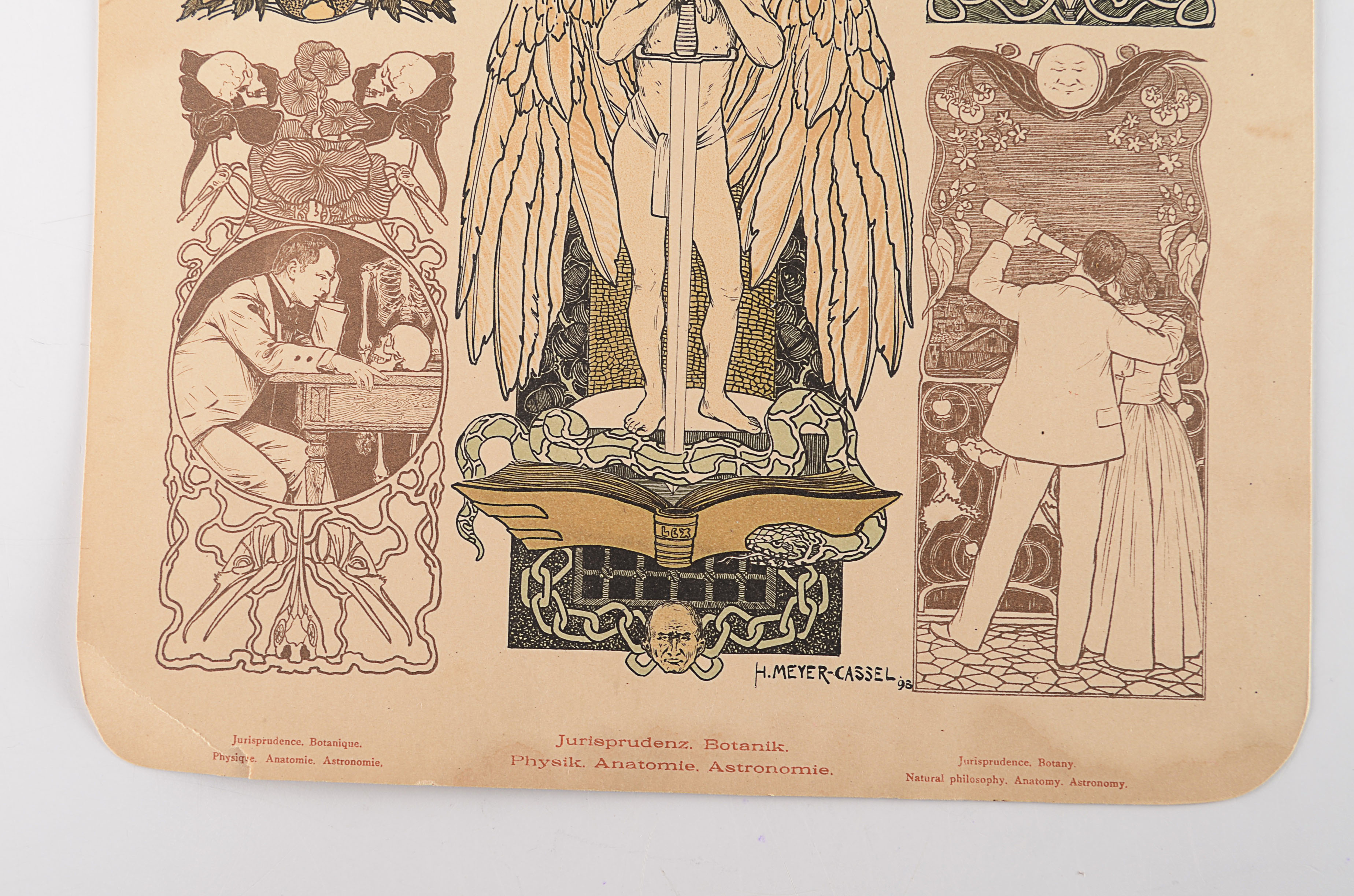 Pairing of Two Antique Chromolithographic Cards