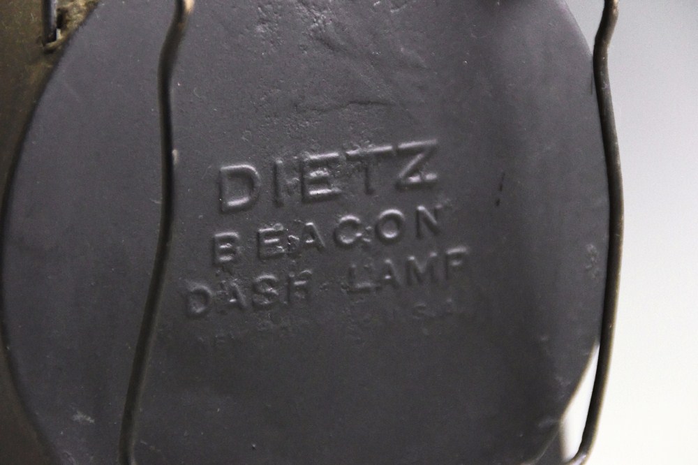 Rare Antique Dietz 'Beacon Dash Lamp' Hot Blast Lantern