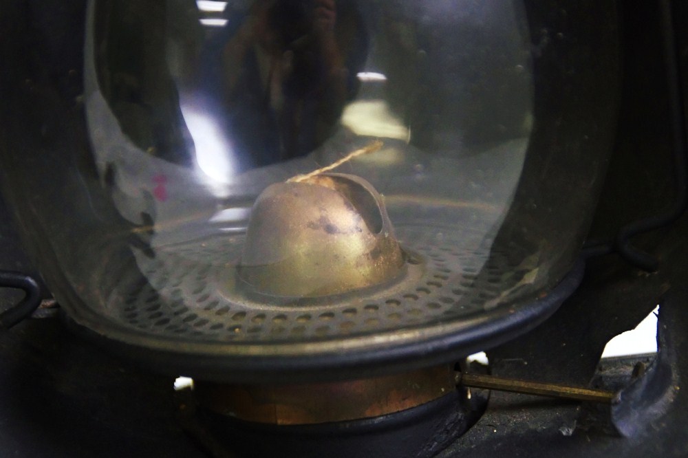 Rare Antique Dietz 'Beacon Dash Lamp' Hot Blast Lantern