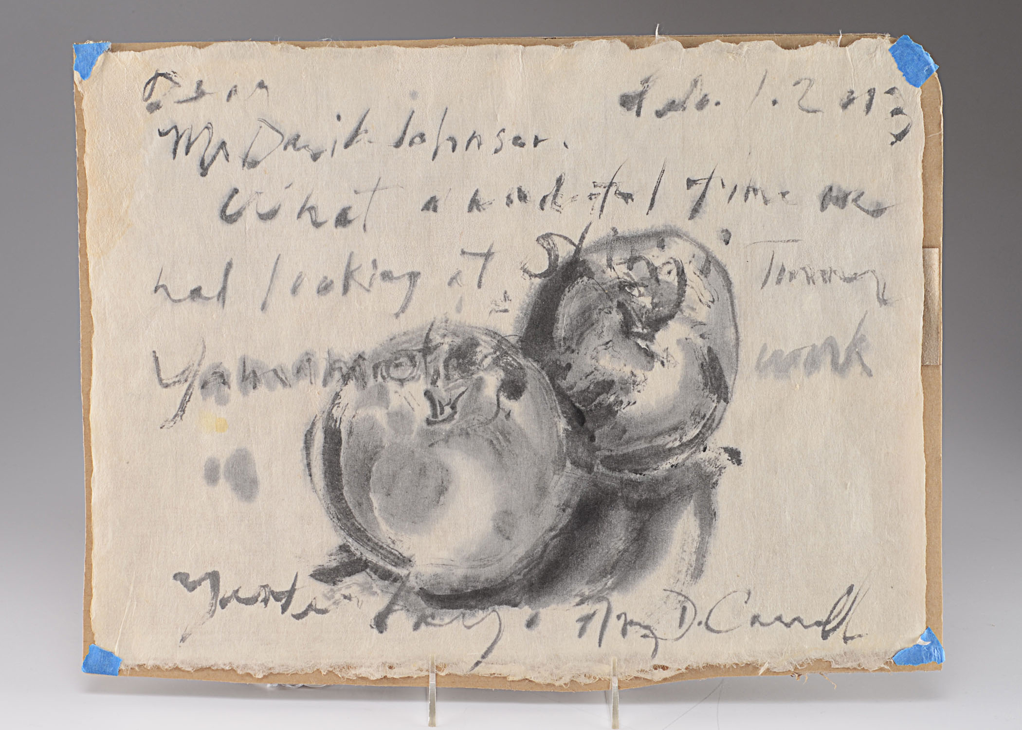 Original Sumi-e Ink on Paper Drawing