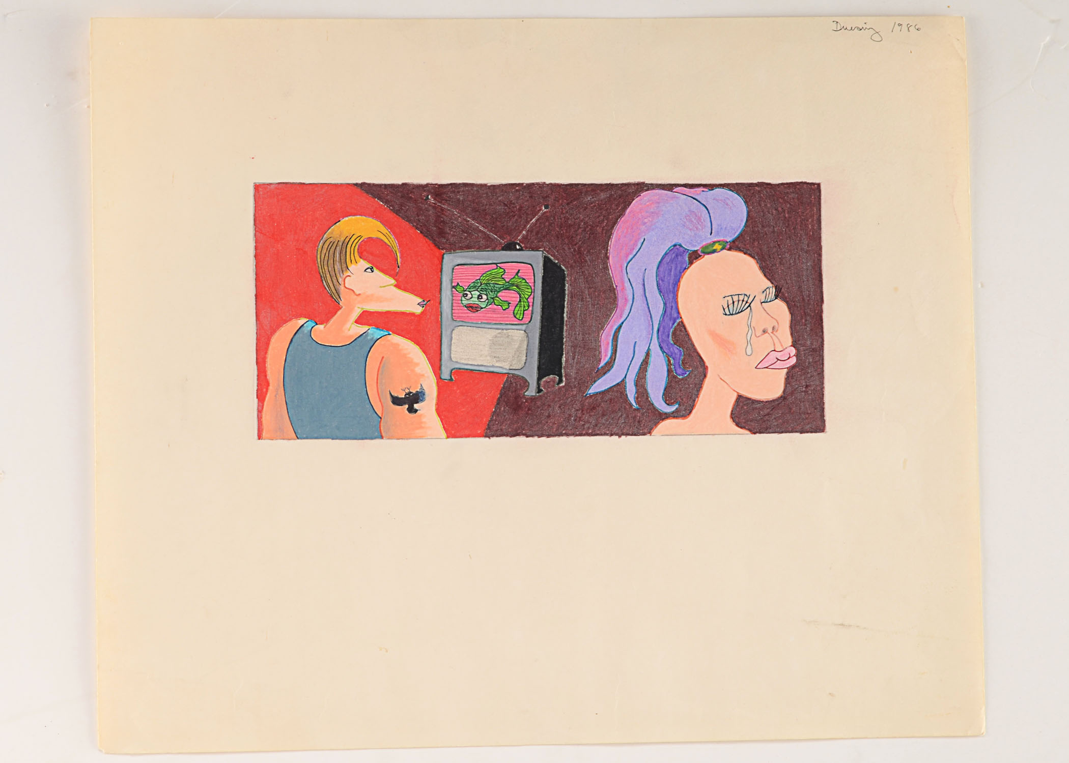 James Duesing Original Colored Pencil on Paper