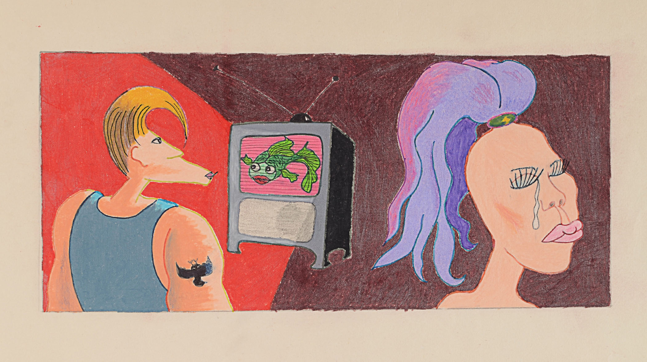 James Duesing Original Colored Pencil on Paper