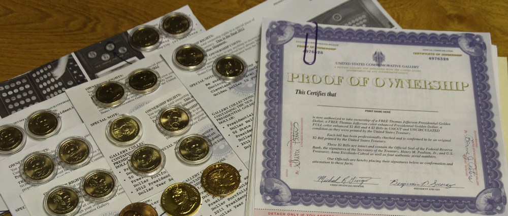 United States Commemorative Gallery, Collectors Sets of Presidential Coins 