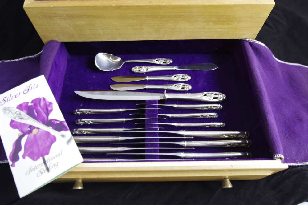 International Sterling Silver "Silver Iris" Flatware