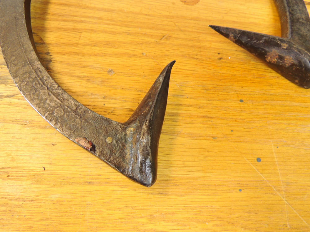 Antique Two Man Log or Ice Tongs with Wood Handle EBTH