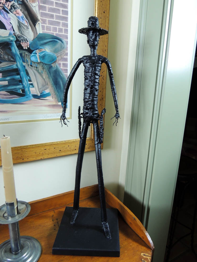 Donald Niehaus Print "Bad Dudes," Metal Cowboy Sculpture and More