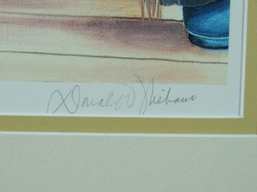 Donald Niehaus Print "Bad Dudes," Metal Cowboy Sculpture and More