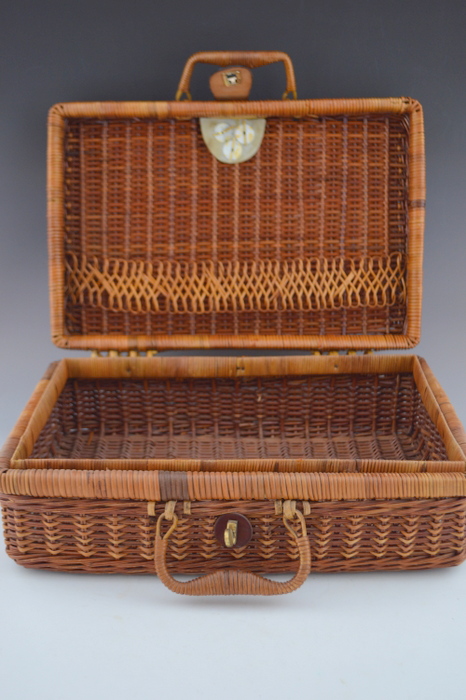 Hand Woven Grass Basket and Picnic Basket