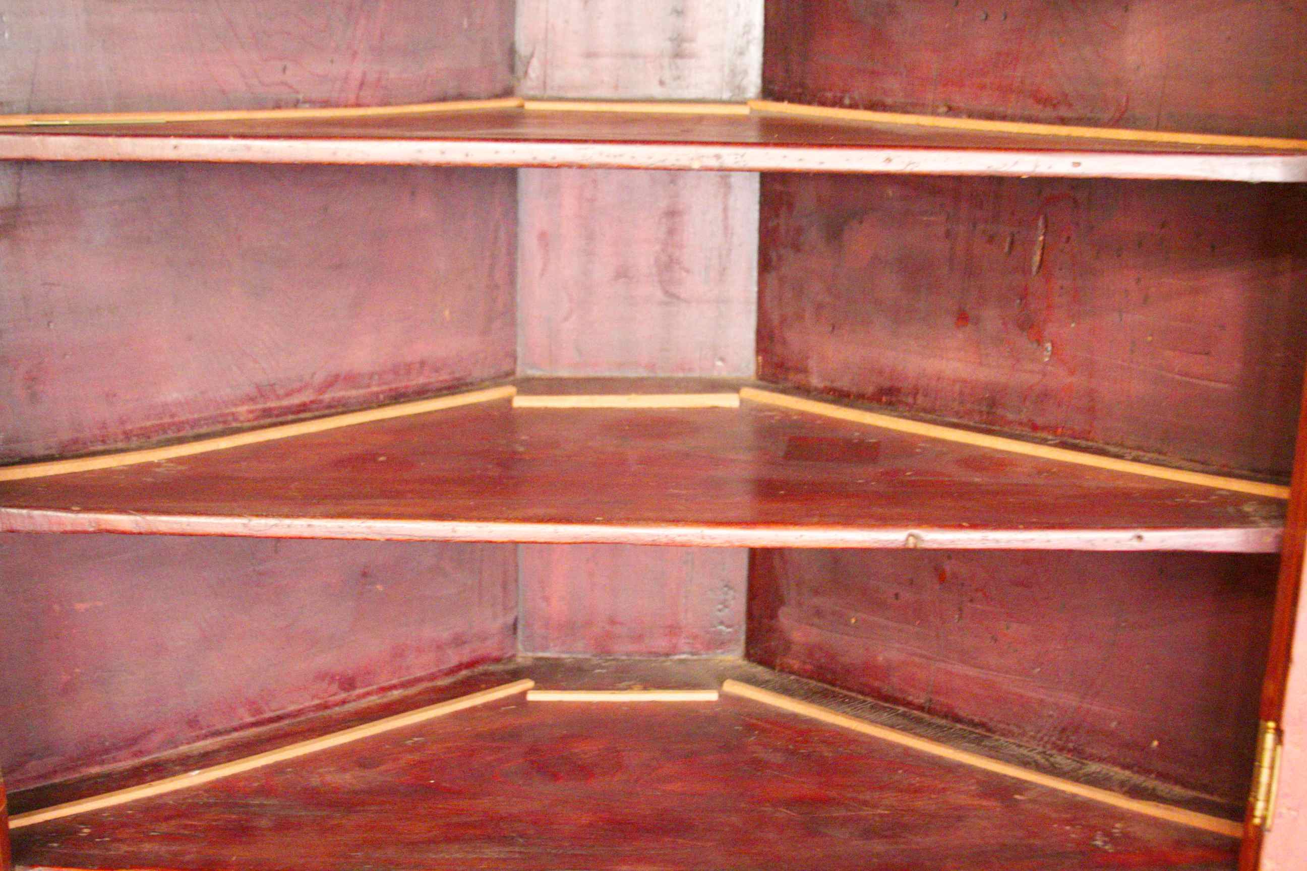 19c. Cherry Corner Cupboard