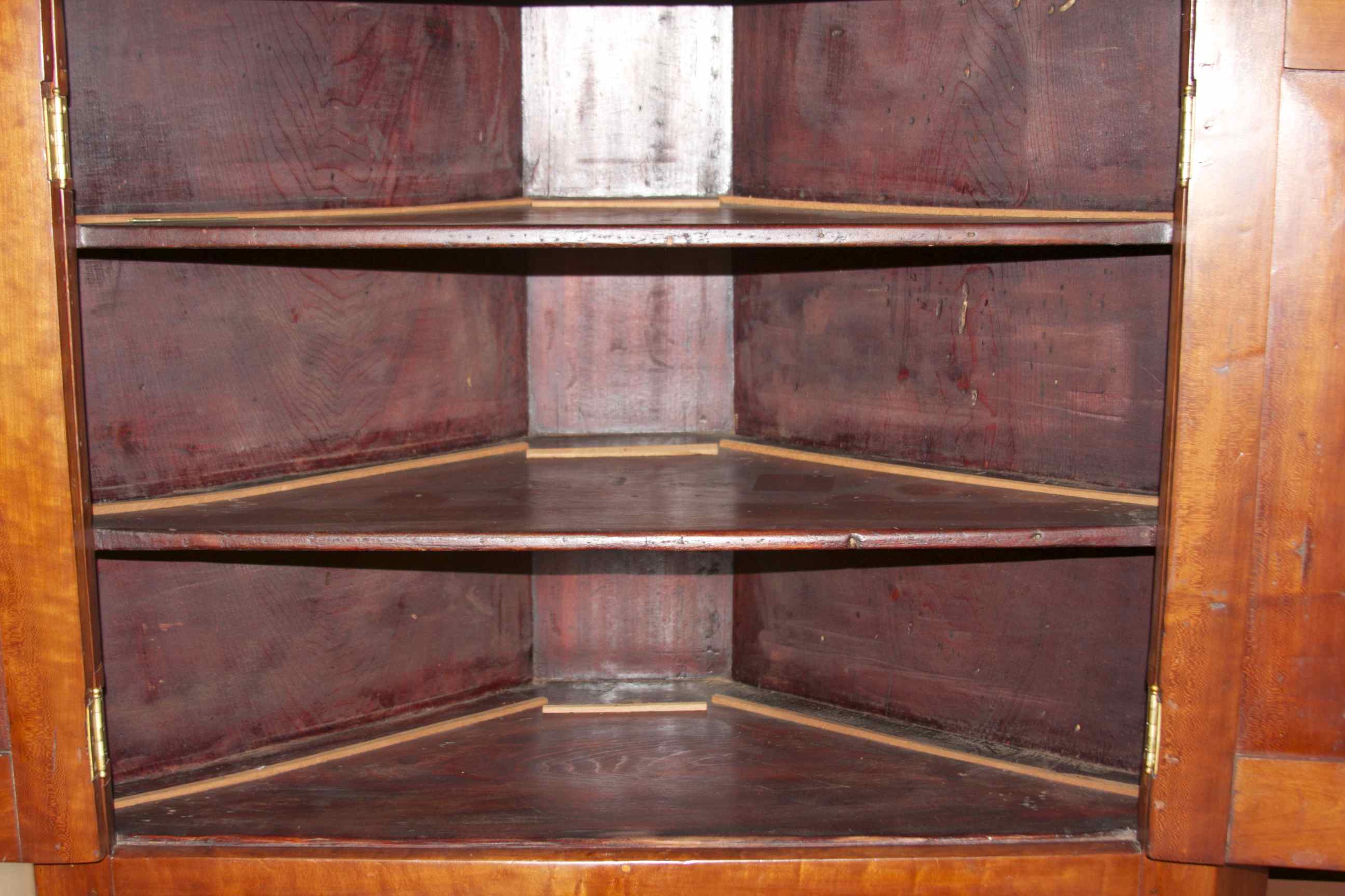 19c. Cherry Corner Cupboard