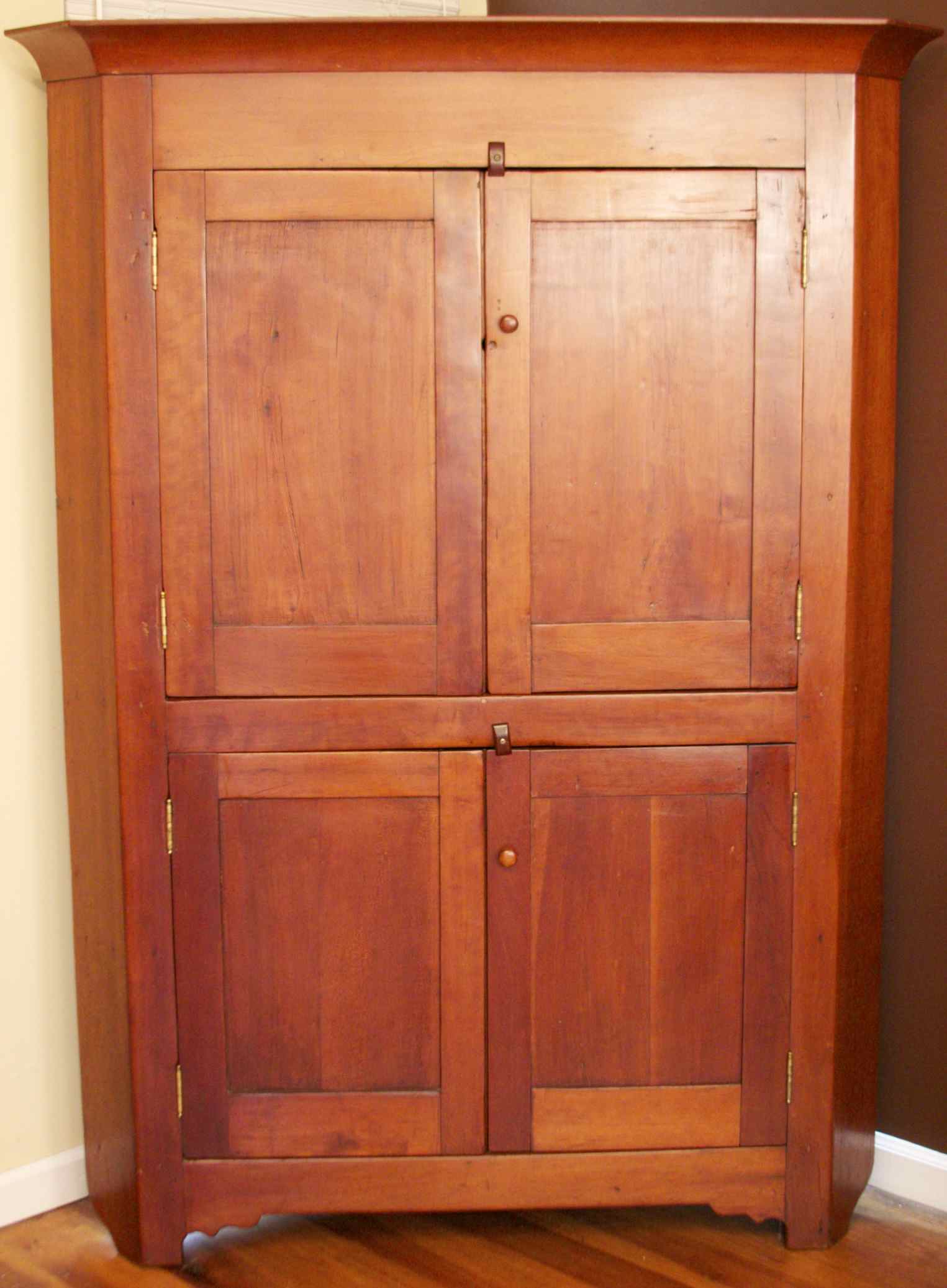 19c. Cherry Corner Cupboard