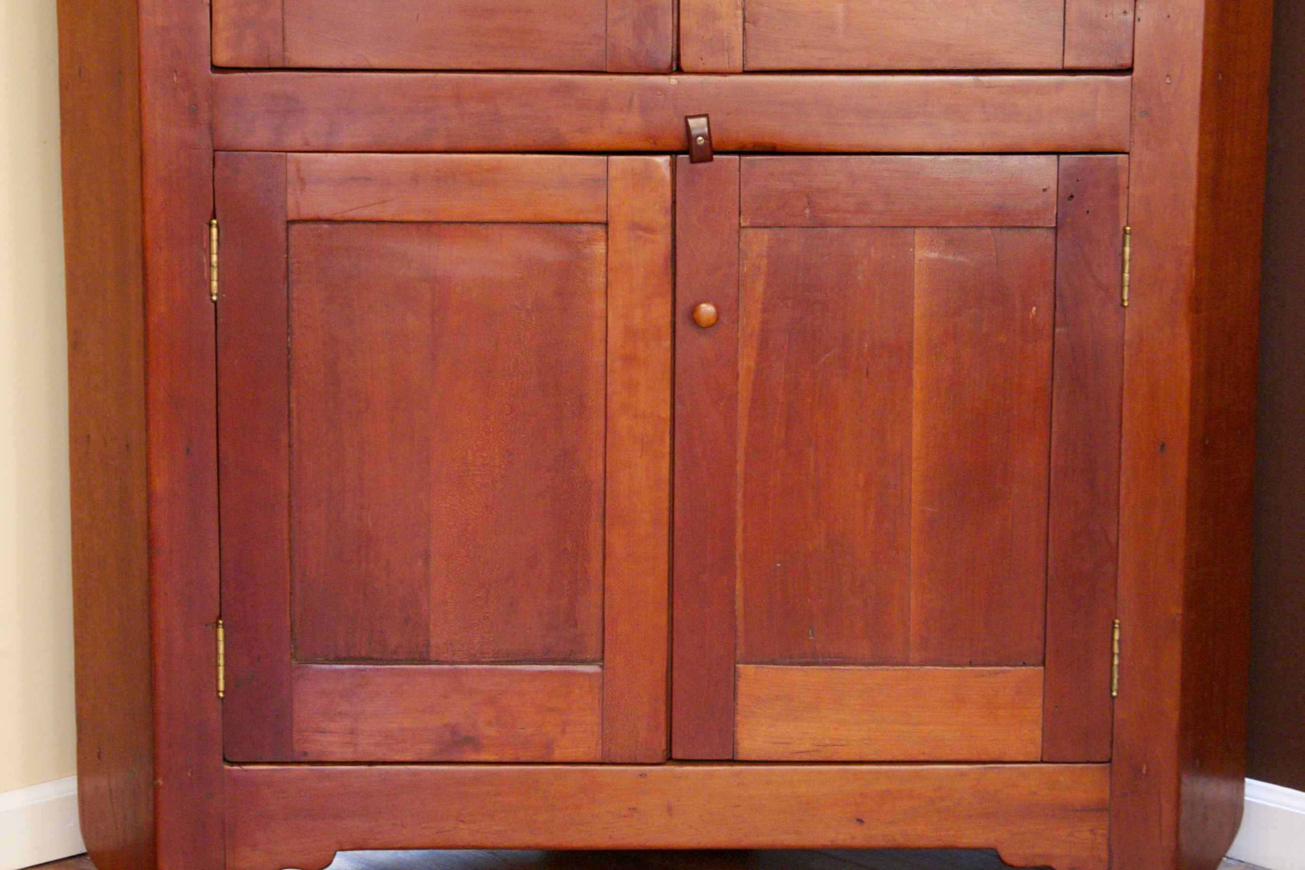 19c. Cherry Corner Cupboard