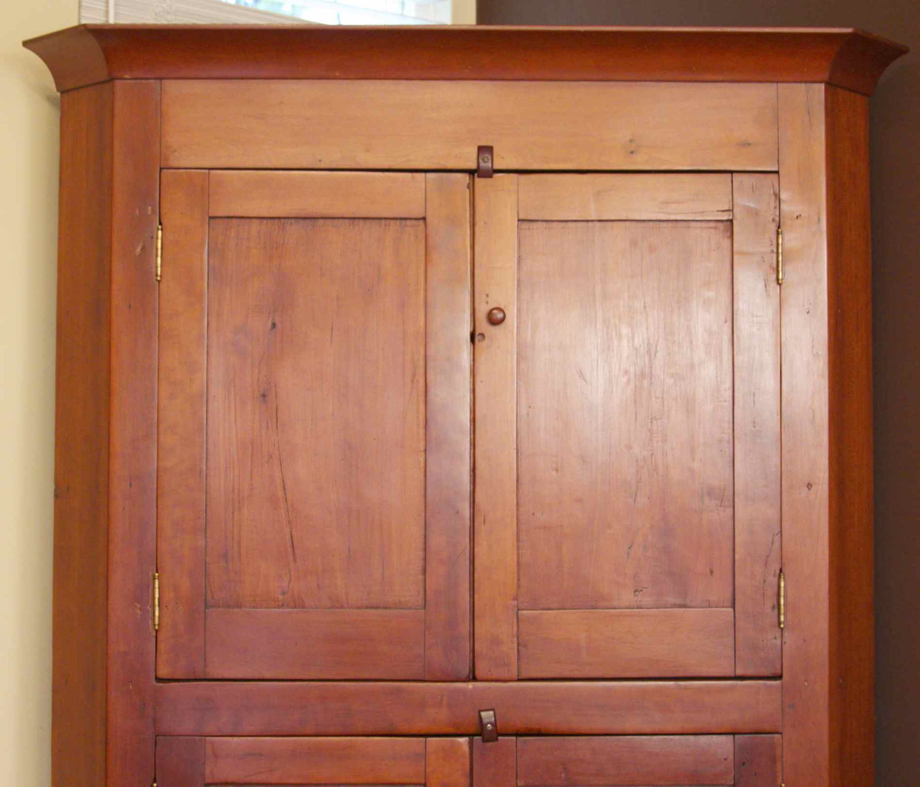 19c. Cherry Corner Cupboard