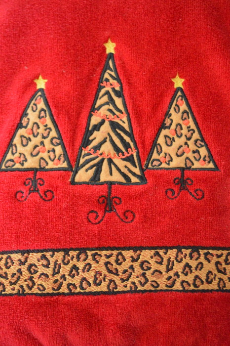 Holiday Bath Towels from Ridgefield Home Christmas Collection