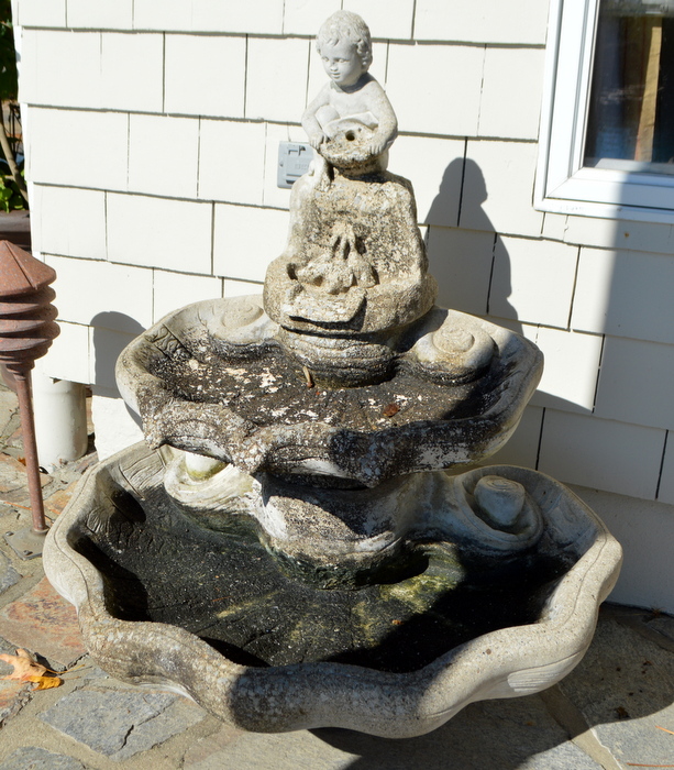 "Three Coins in the Fountain" Recirculating Decorative Water Fountain