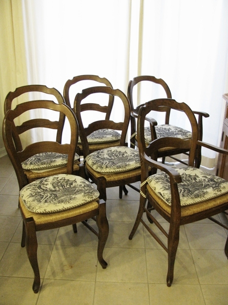 Pottery Barn French Country Style Chairs