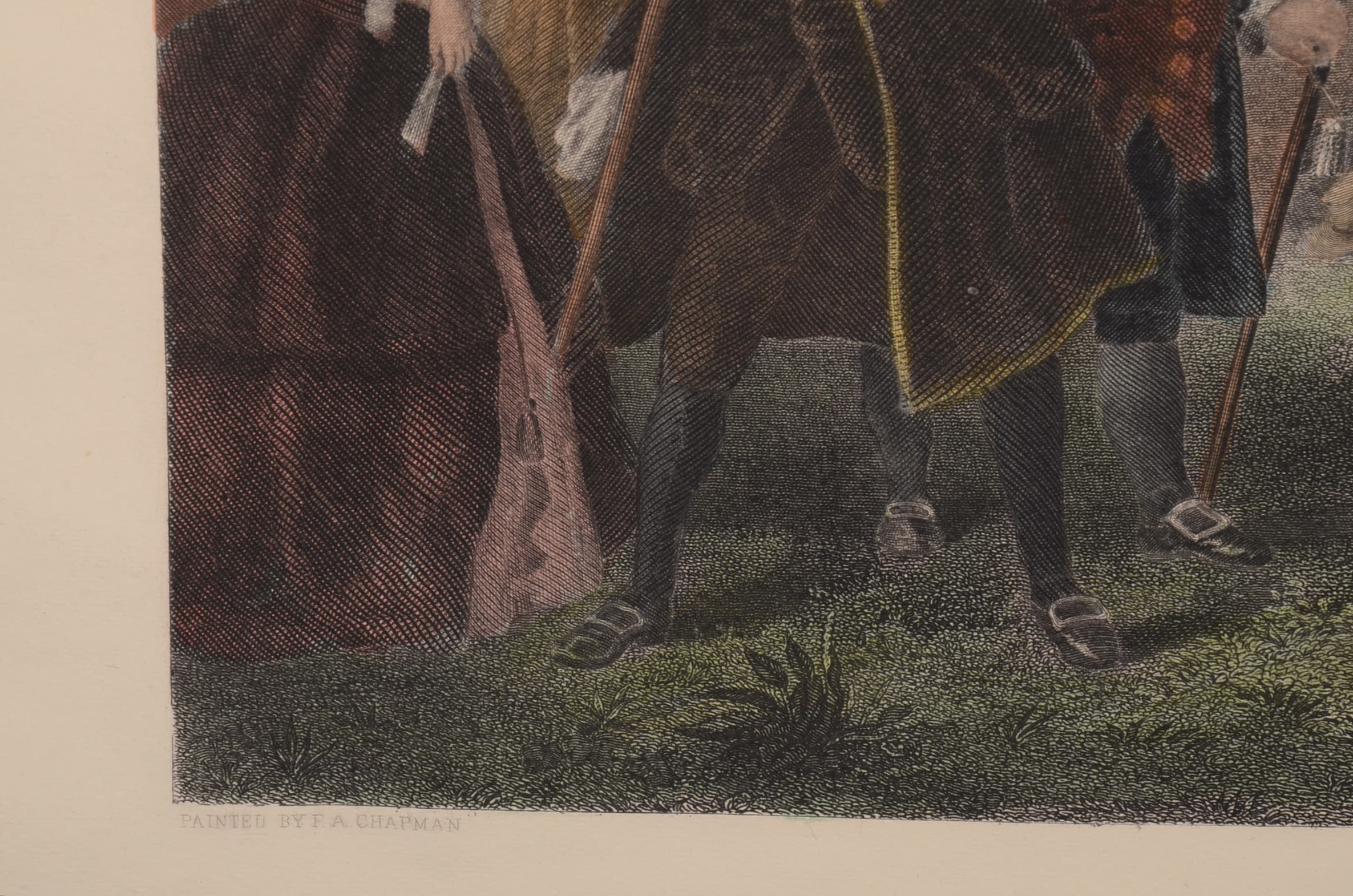 "Raising the Liberty Pole" Centenary Engraving