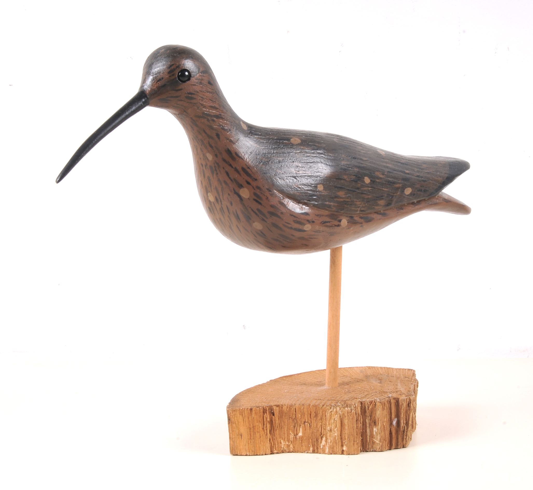 Grouping of 6 Hand Carved Will Kirkpatrick Shorebirds
