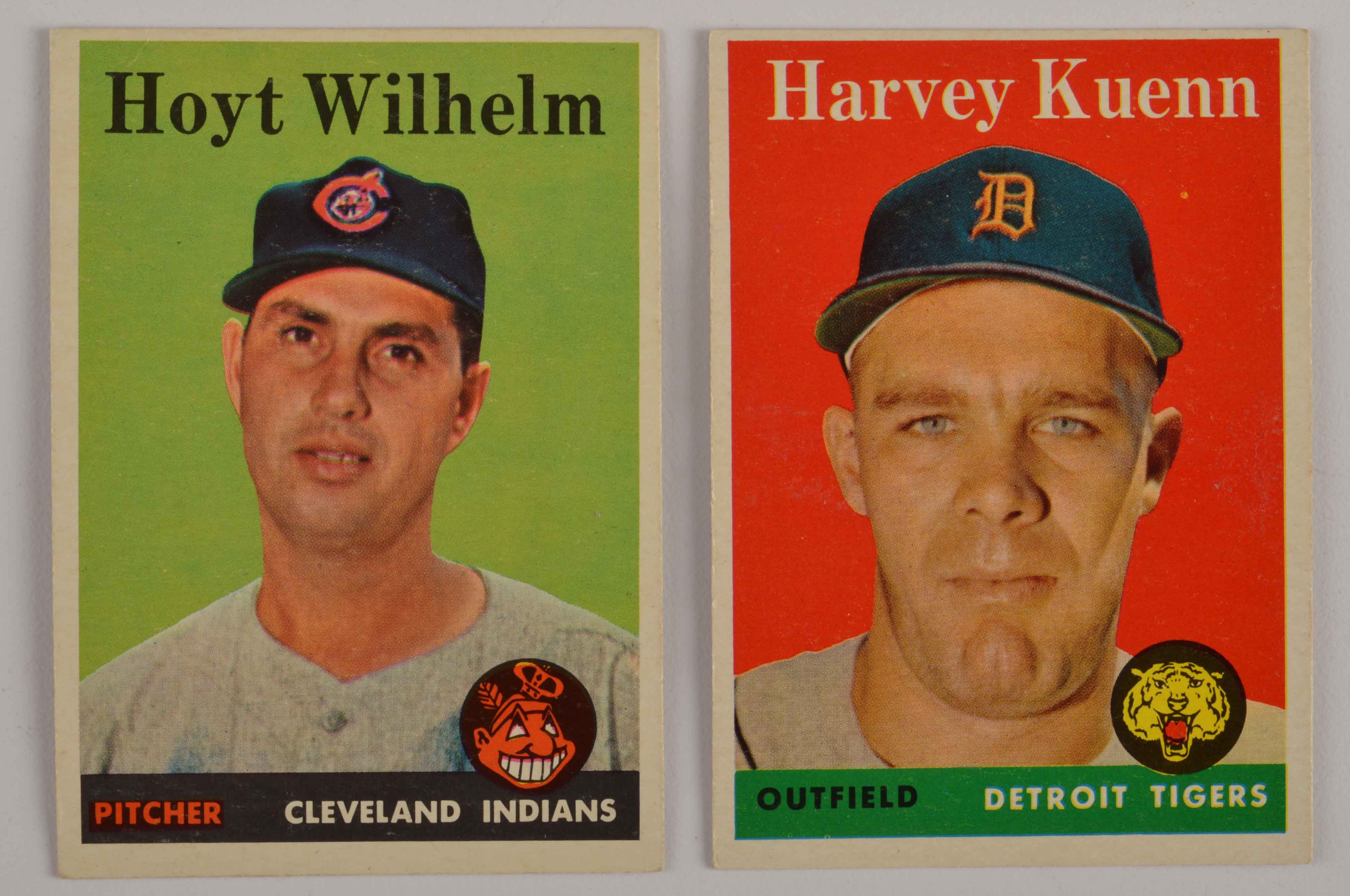 (5) Late 1950s Topps Baseball Cards