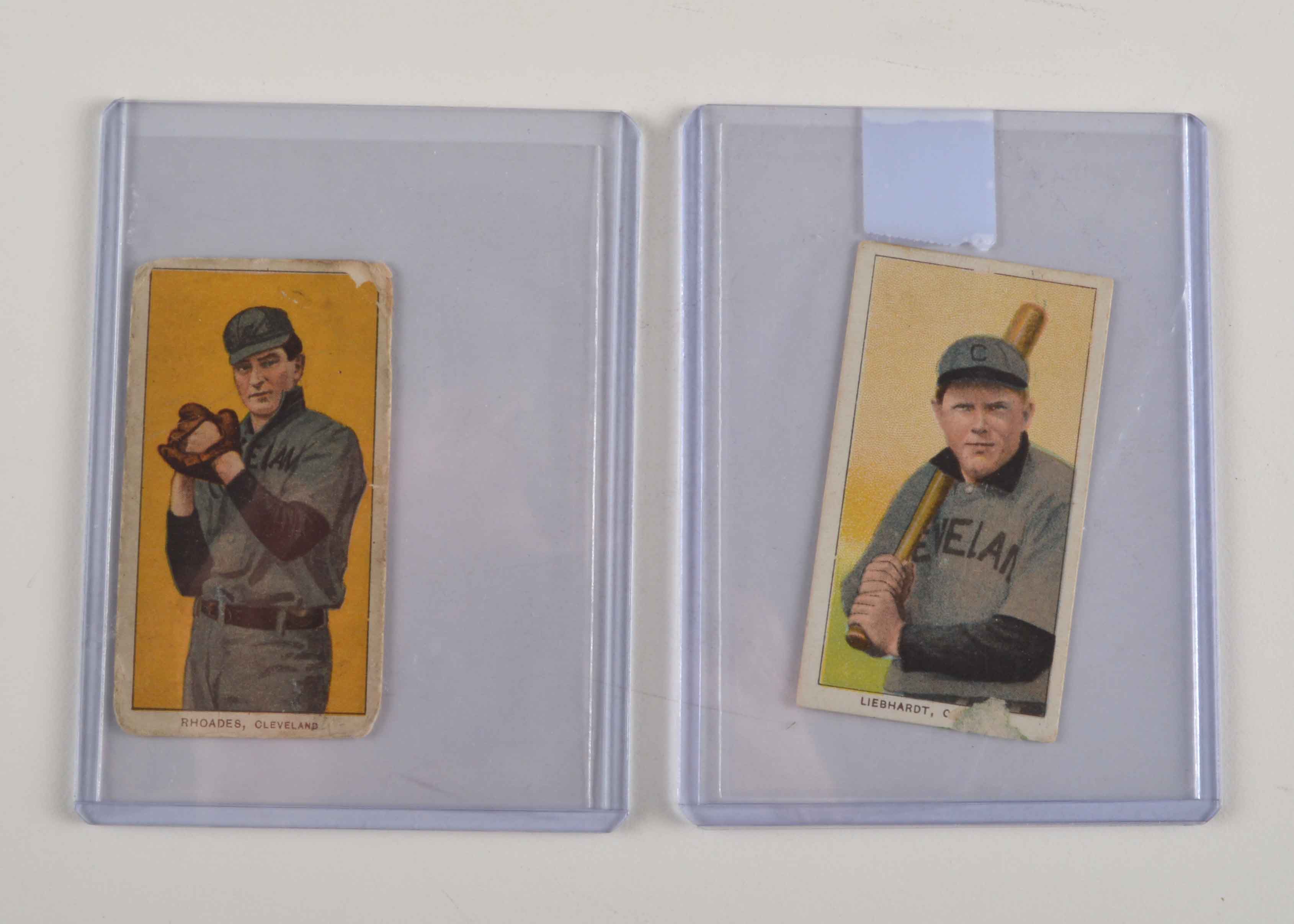 (2) T206 Early 1900s Antique Baseball Cards