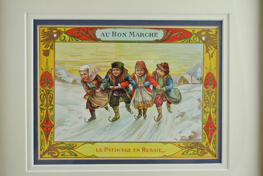 Beautiful Vintage Advertisement for AU BON Marche Paris