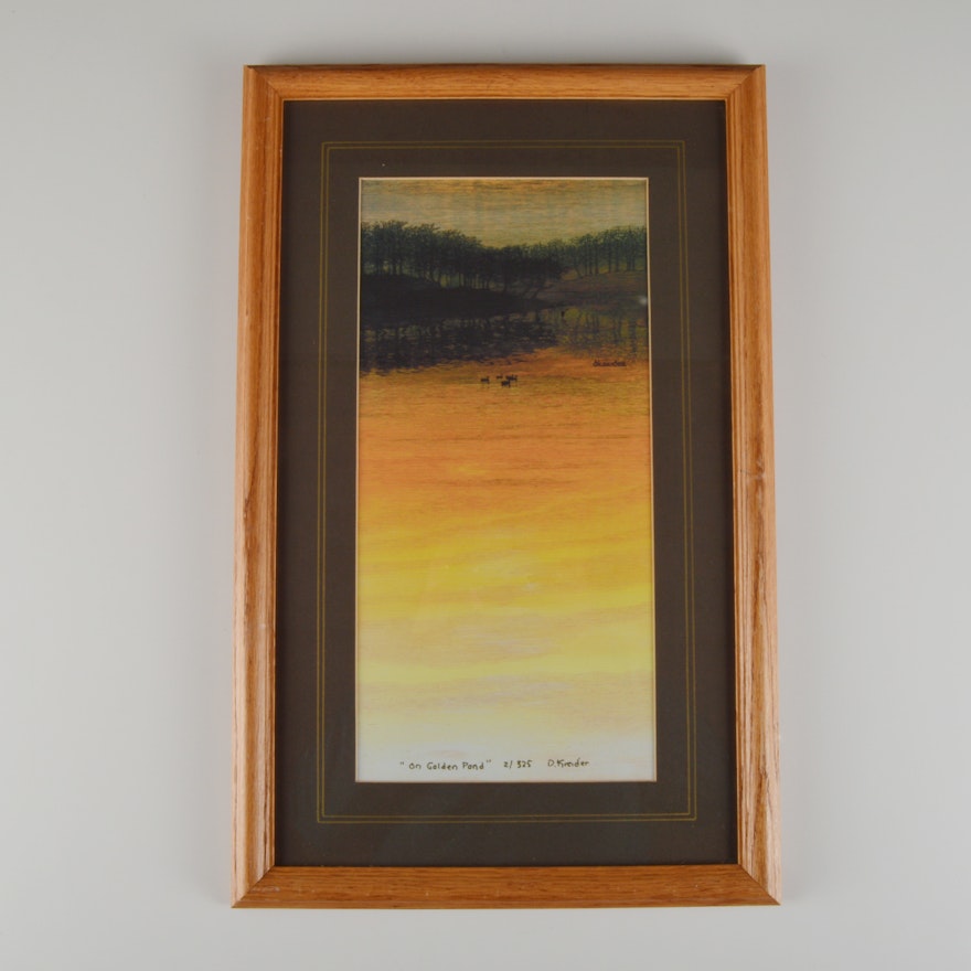 D. Kreider "On Golden Pond" Framed & Signed Print
