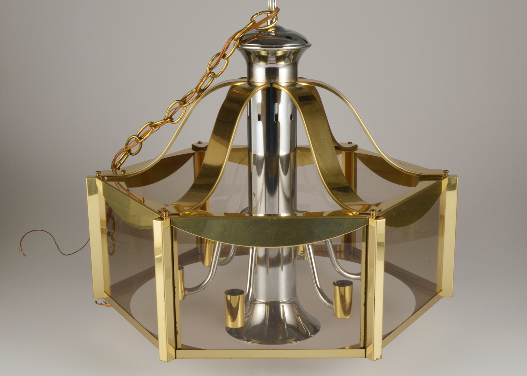 Vintage Fredrick Ramond Two Tone Chandelier