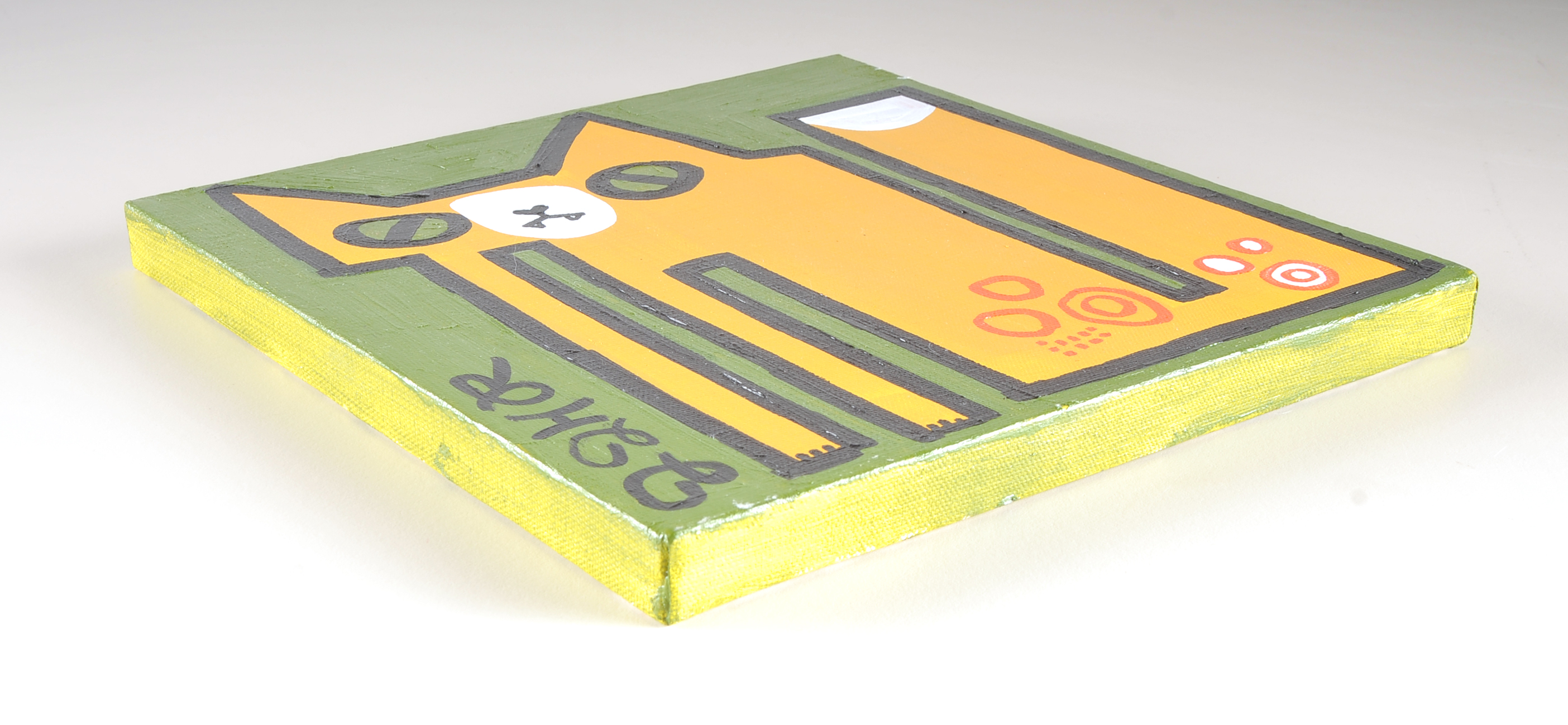 Original Acrylic Cat Painting by Jessica Roller