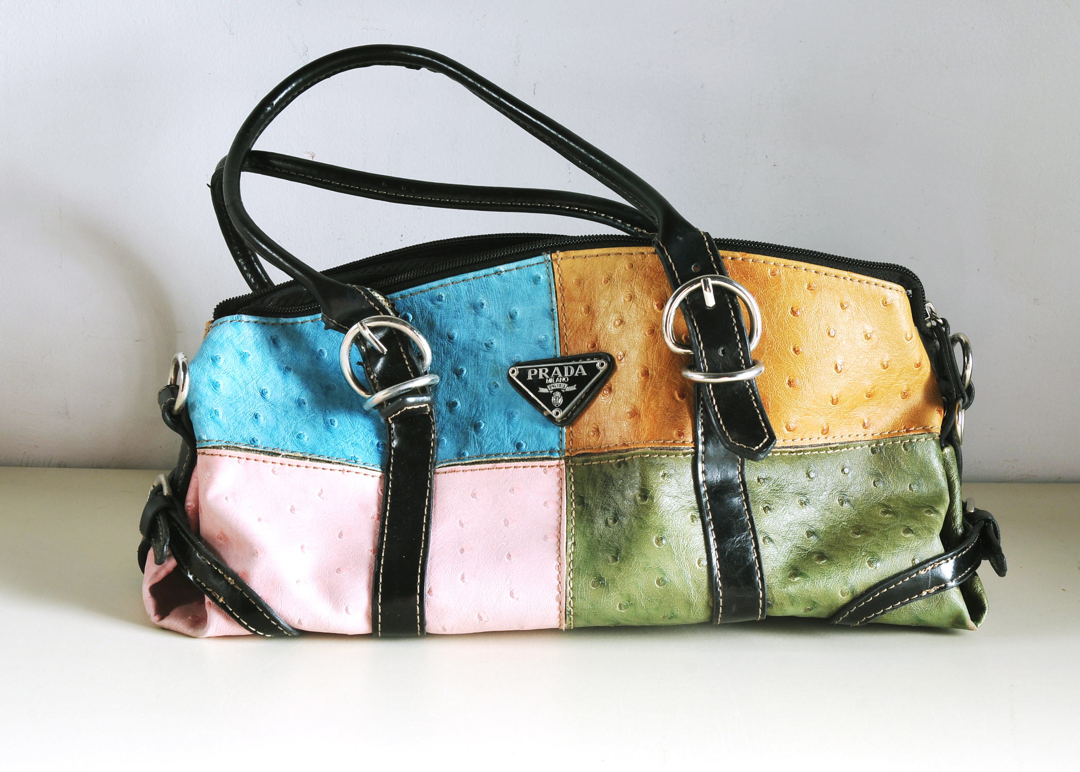 Prada Pastel Color Block Shoulder Bag