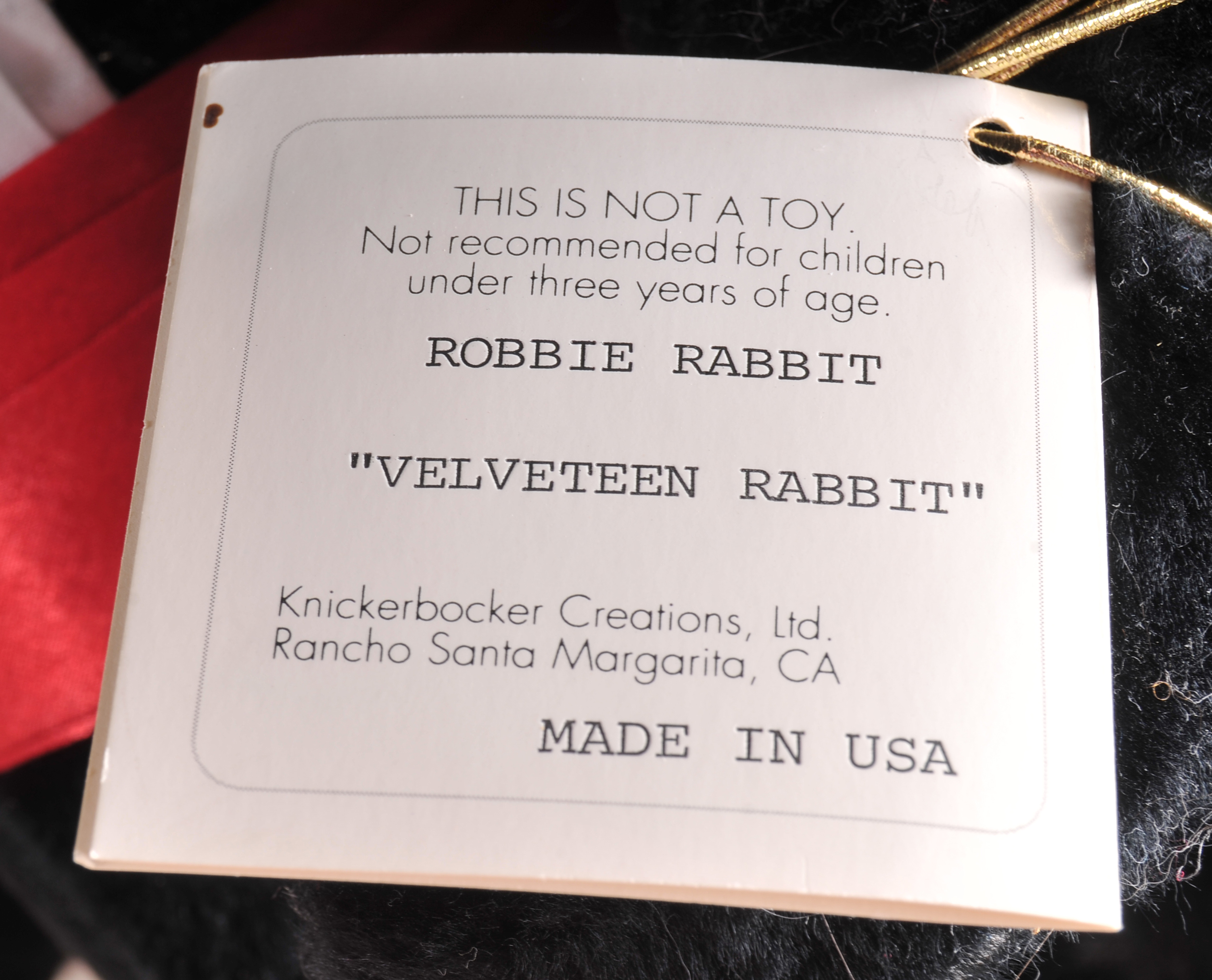 Marie Osmond "Robbie Rabbit" Porcelain Doll