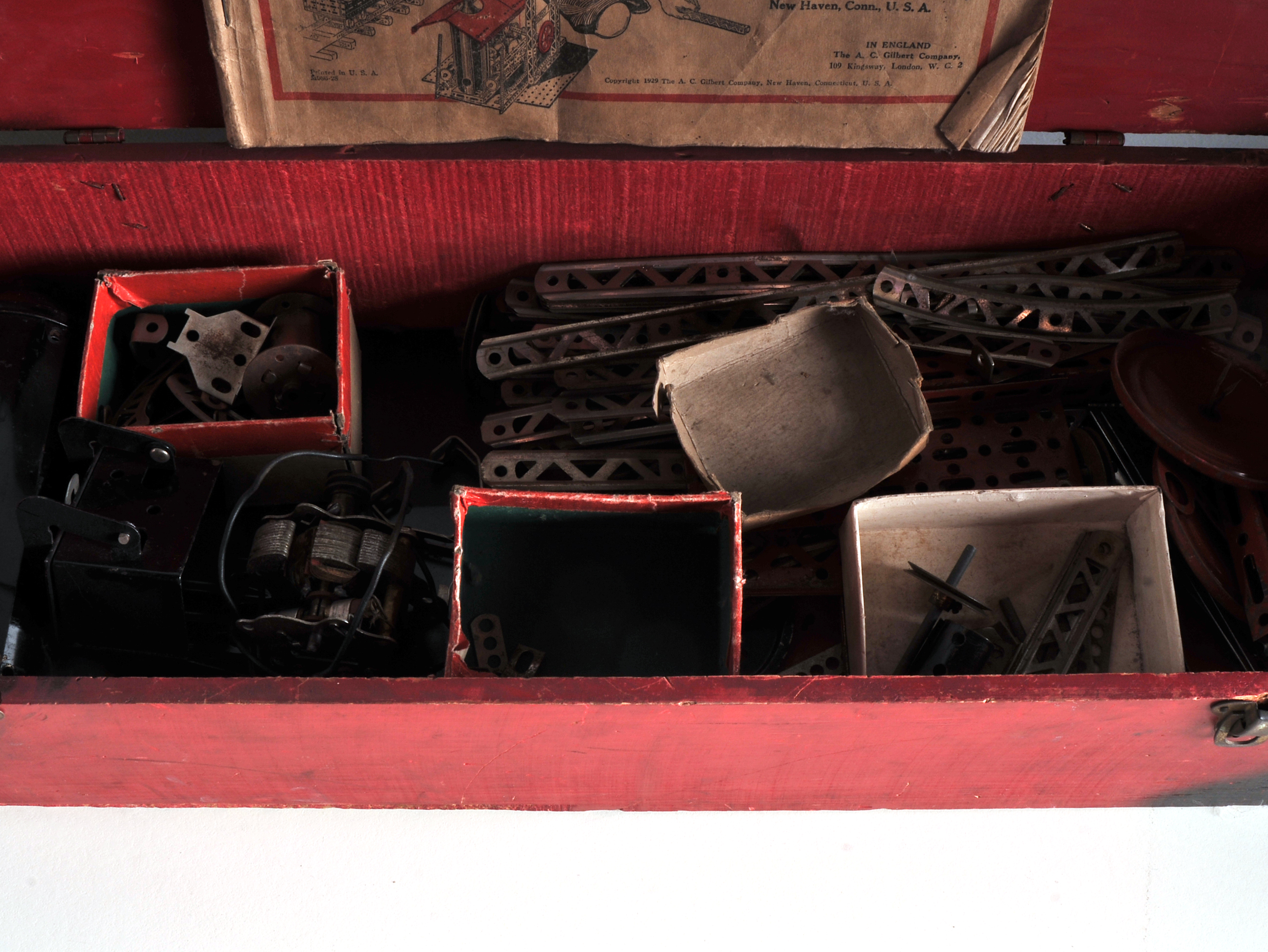 Vintage No. 7 Erector Set with Wooden Box