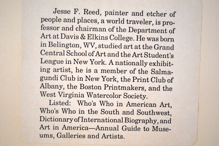 "Mexican Potter" Signed Etching by Jesse F. Reed