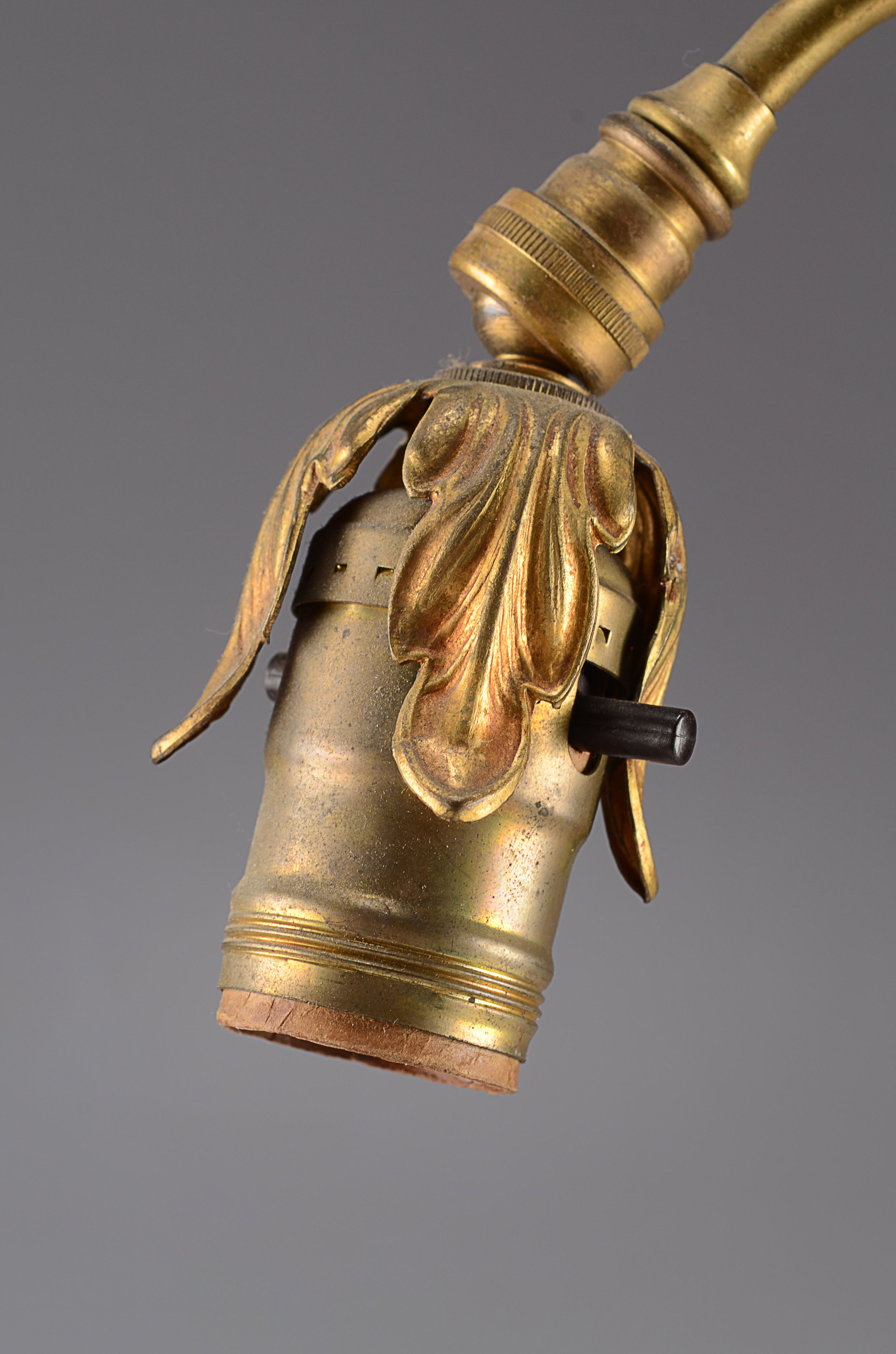 Decorative Antique Lamp with Floral Motif