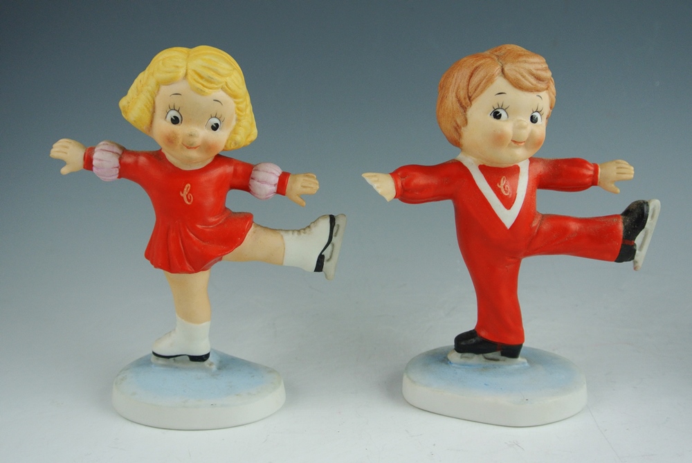 Musical Polar Bear "We Wish You A Merry Christmas" & Campbell's Kids Figurines