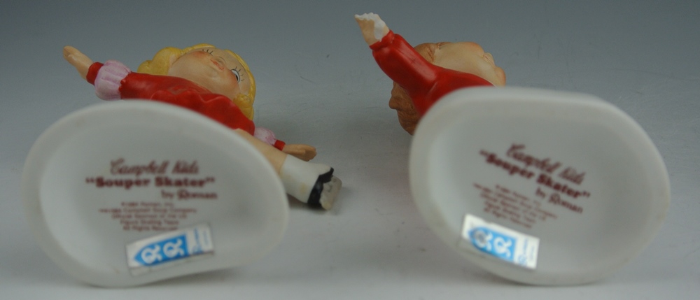 Musical Polar Bear "We Wish You A Merry Christmas" & Campbell's Kids Figurines