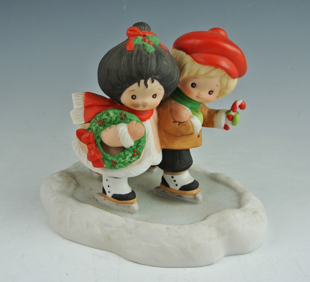 Musical Polar Bear "We Wish You A Merry Christmas" & Campbell's Kids Figurines