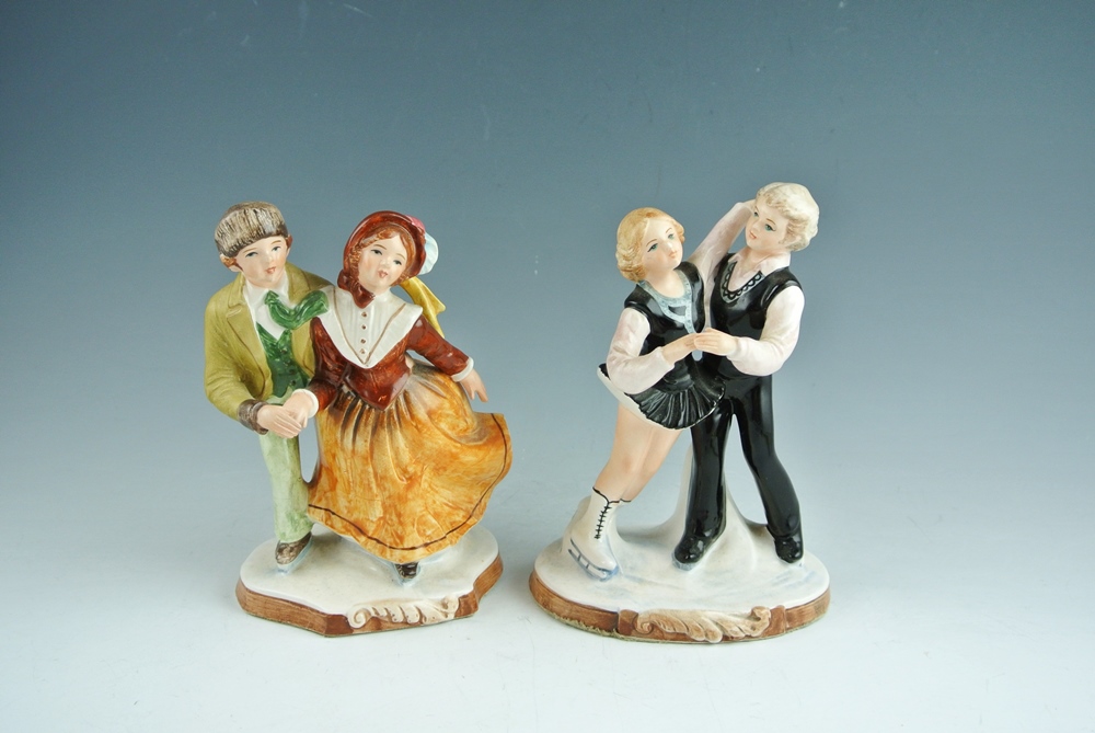 Schmid Figurines of Victorian and Modern Skaters