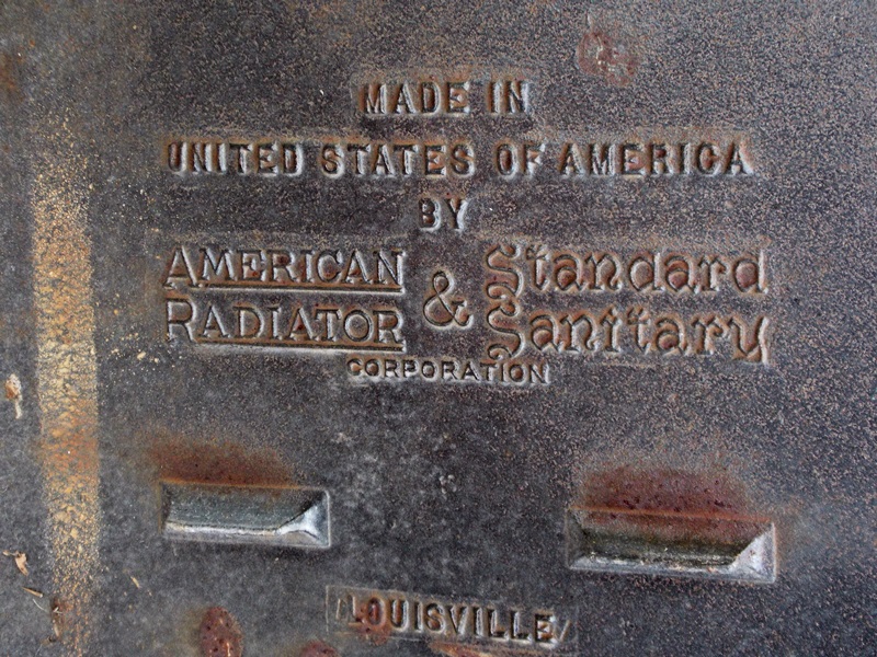 Vintage 1950 Cast Iron and Enamel Bathtub