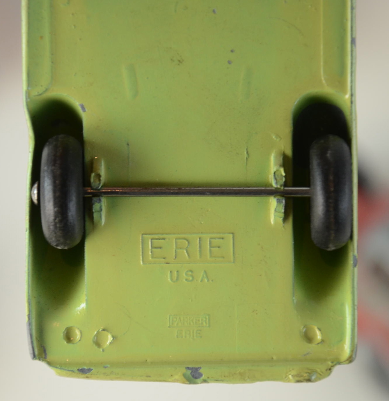 Box of Vintage Toy Trucks