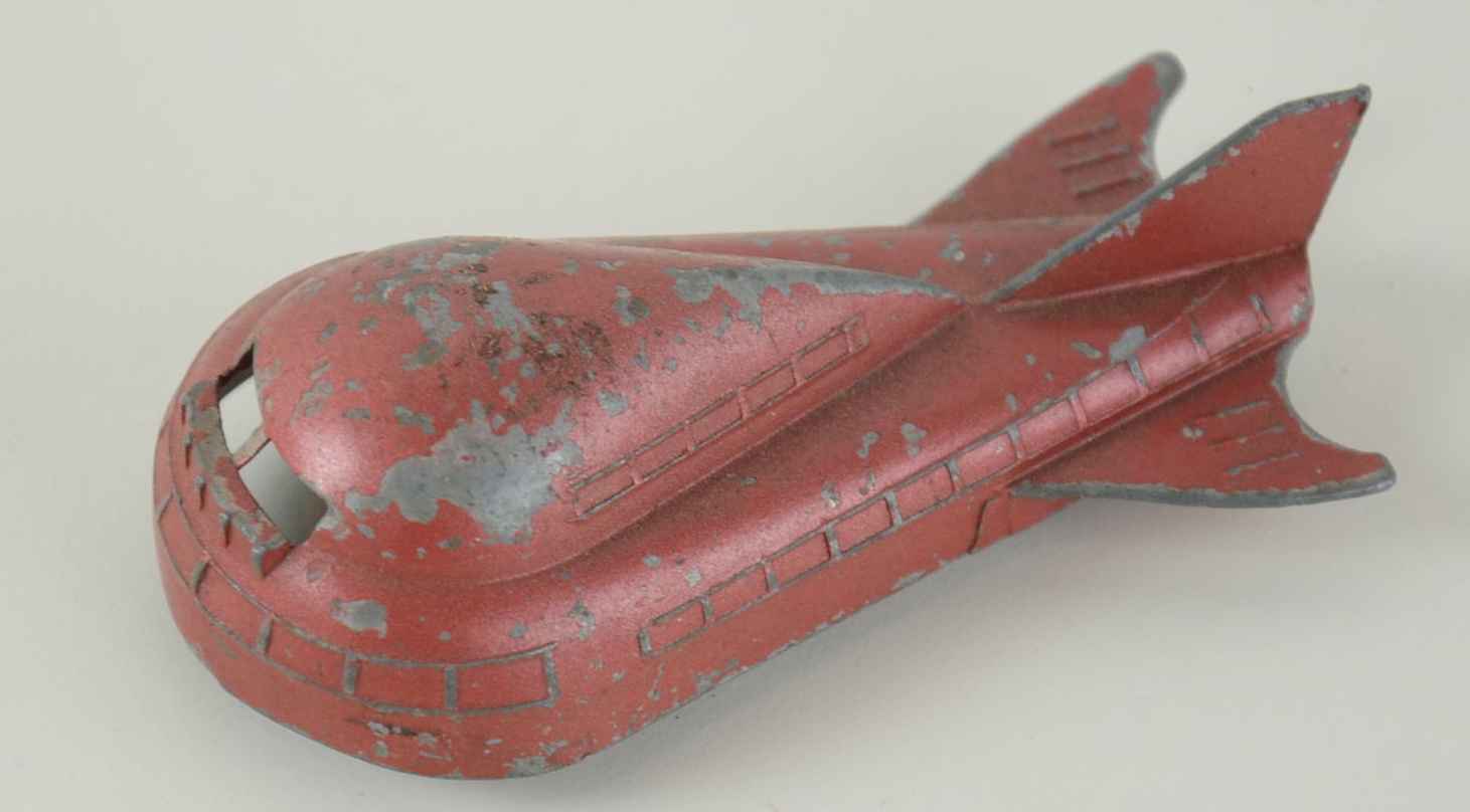 Box of Vintage Toy Trucks