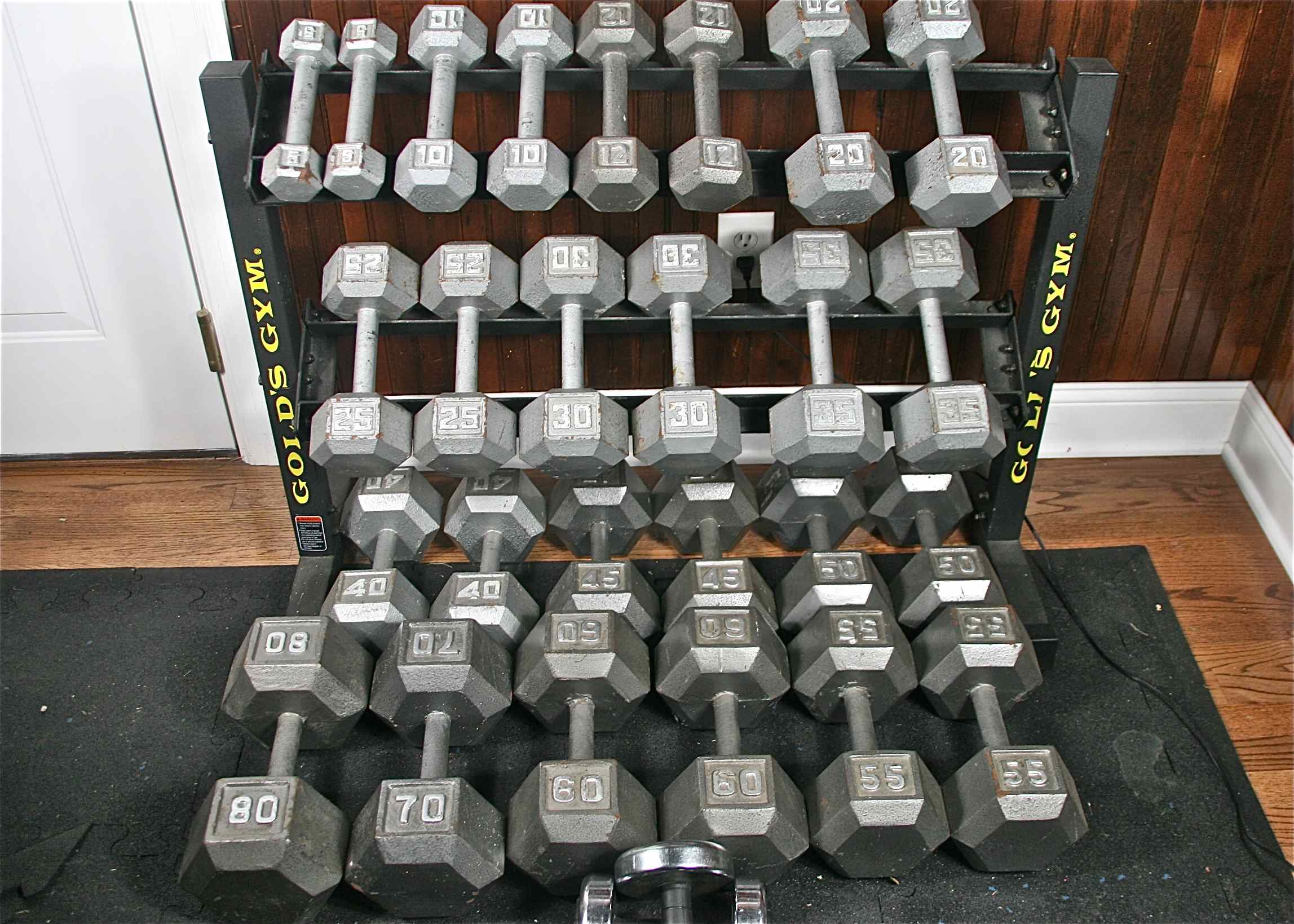 Gold's gym hex discount dumbbells