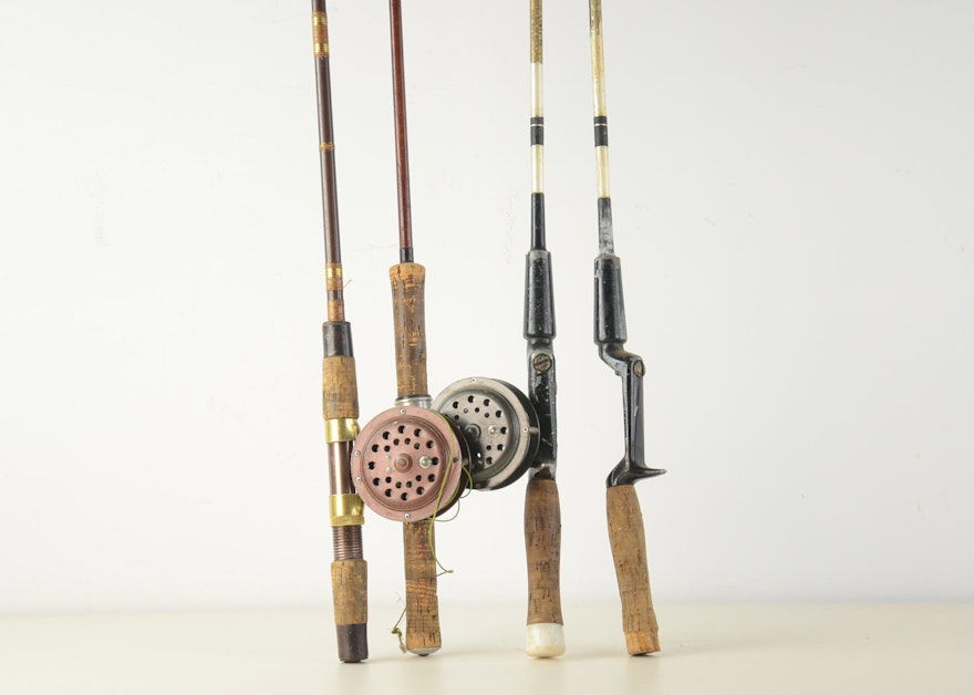 Collection of Vintage Fly Fishing Rod and Reel